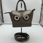 Kate Spade New York Owl Top Handle Crossbody Bag Taupe Saffiano Leather Photo 1