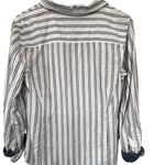 Tommy Hilfiger  Navy Blue and White Striped Shirt Photo 1