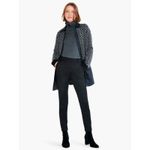 Nic+Zoe NWT  Quilted Mix Media Coat Size SMALL Knit Black‎ Patch Pocket Photo 12