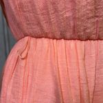 Maurice's Coral Rayon Strapless Elastic Waist Ruffled Flowy Lined Dress Womens M Photo 6