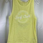 Free People Surf Club Tank Yellow/White NEW Small new with tags Photo 0