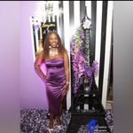 Windsor Jenny Purple Strapless High Slit Satin Midi Dress Photo 1