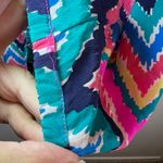 Lilly Pulitzer Women's Elsa Blouse Shirt Hearts a Flutter Chevron Vibrant Small Photo 5
