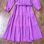 Xirena • Wrenn Dress midi tiered Heliotrope purple cotton gauze boho peasant Size XS Photo 5