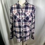 Eddie Bauer Eddie Bauer Womens Plaid Shirt Long Sleeve Button Down Top Cotton Fall Photo 13
