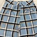 Topshop  Blue Orange Striped Wide Leg Pants Trousers High Rise 6 Photo 6