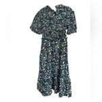 Hyacinth House Black Multi Floral Smocked Samantha Midi Dress Photo 6