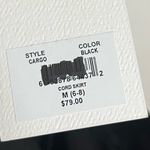 La Relaxed • NWT Black Cargo Corduroy Skirt Size M Photo 4