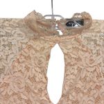 Bebe Y2K  barbiecore coquette vintage Lace High-Neck Key-Hole Mini Dress, Size M Photo 4