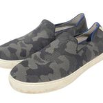 ROTHY'S 'The Sneaker' Size 10.5 Black & Gray Camo Knit Slip On Flats Photo 0