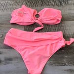 SheIn Beautiful Bright Pink/peach Bikini Photo 2