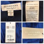 Burberry Skirt Navy Blue Silk Authentic NWT Photo 6