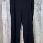 INC International Concepts Size 10 Wide Leg High Rise Dress Pants Faux Pockets Black Photo 1