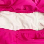 Catalina  One Piece Swimsuit Double Strap Ruched Bathing Suit Magenta Size Large Photo 3
