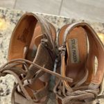 Steve Madden Lace up heeled open toe booties Photo 3