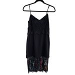 Lovers + Friends Revolve Black Lace Mini Dress Little Black Dress LBD Low Back Photo 4