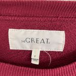 THE GREAT Maroon Striped Crewneck Sweatshirt Red Size M Photo 6