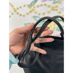 Rosetti  Black Faux Leather Tote Bag Shoulder Bag with Zip Pockets Photo 9