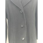 Anne Klein Vtg Women's Size 10  Black 100%Wool Lined Peacoat Long  Overcoat Photo 2