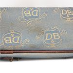 Dooney & Bourke East West Canvas / Leather Trim Donegal Crest Tote Shoulder Bag Photo 2