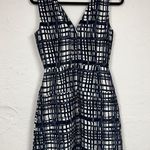 Madewell  Blue Plaid Sleeveless Fit & Flare Mini Dress Womens 2 Preppy Academia Photo 3