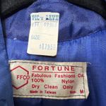 Vintage FFCO Nylon Quilted Asian Style‎ Tang Jacket M Blue Puffer 80s Satin Size M Photo 1