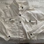 SheIn Cropped White Jean Jacket Photo 0