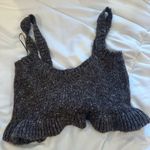 ZARA  Brown Knit Ruffle Top Photo 0