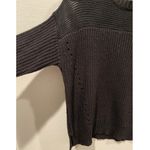 Urban Outfitters SPARKLE AND FADE See Through Round Neck Black Oversized Sweater Photo 2