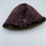 Eric Javits Vail Winter Hat In Brown Suede Water Repellent Adjustable Size Photo 2