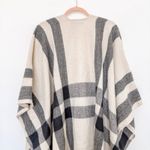 Banana Republic Womens Poncho OS Cashmere Blend Plaid Quiet Luxury Capsule Cozy Photo 5