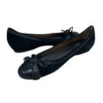 Coach  Concetta Round Toe Bow Black Ballet Flats Photo 4