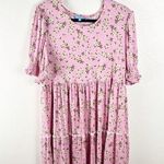 Draper James Lee Ann Magnolia Pink Floral Ruffle Knit Dress, Size XL Photo 0