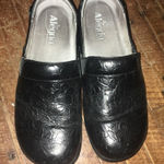 Alegria  black embossed professional/nurse clogs, size 40 Photo 0