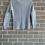Guess  Long Sleeve Ribbed Choker Sweater  top  Size XSmall Gray Photo 3