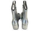 A New Day Women's  Pippa Chunky Heel Ankle Boots Silver Women Size 9.5 Photo 3