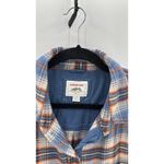 American Eagle Oversized Button-Up Shirt plaid shacket warm size L camping Photo 2