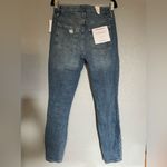 Good American NWT  Good Waist Skinny Jeans Distressed Blue Wash Indigo144 Size 10 Photo 8