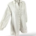 Free People  Cherry Mini Dress in Optic White Medium Western Bohemian Photo 8