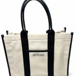 Balenciaga Hardware Tote Large canvas and black leather Shopper Bag Purse Photo 0
