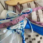 NWT CALIA Women's Ruched Swim Bottoms Floral Flourish Blue White Size XL Photo 2