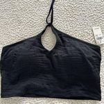 Aerie Real Good Bandeau Halter Top Black Size S Photo 0
