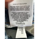 EXPRESS  Distressed Ripped Frayed Hem Light Wash Denim Jeans Mini Skirt 8 Photo 5