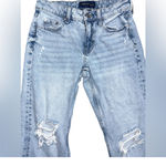 Aeropostale  90’s Low-Rise Baggy Light Blue-Medium Wash Jeans Women Size 00 Short  Photo 3