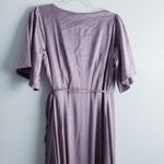Baltic Born  Vara Satin Maxi Wrap Dress Lilac Satin New Without Tags Photo 6