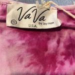 Vava by Joy Han NWT VaVa tie dyed drops waist off shoulder lace sleeves dress smocked C1 Photo 3