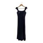 ZARA  Milk Maid Dress Black Linen Blend Size XL Photo 2