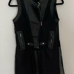 Rue 21  Faux Leather Motorcycle Sheer Vest Photo 0