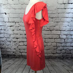 Ella Moss  Monaco‎ Ruffle Mini Dress Orange Red Photo 3
