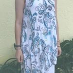 JM Collection paisley print asymmetrical layered tank flowy dress NEW Size M Photo 3